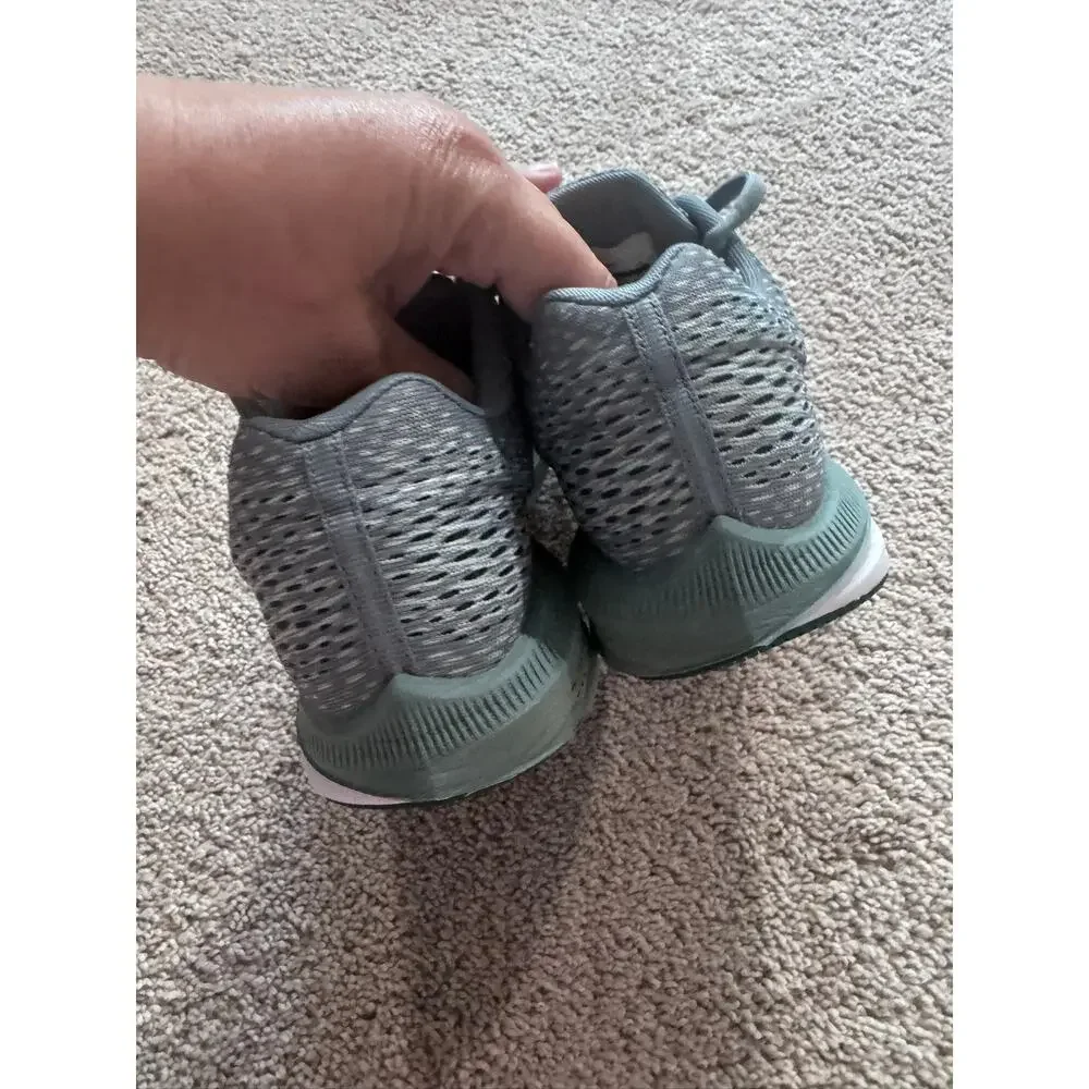 Nike Zoom Winflo 5 Running Sneakers Shoes Women's Size 6.5 Gray w/ Teal & White